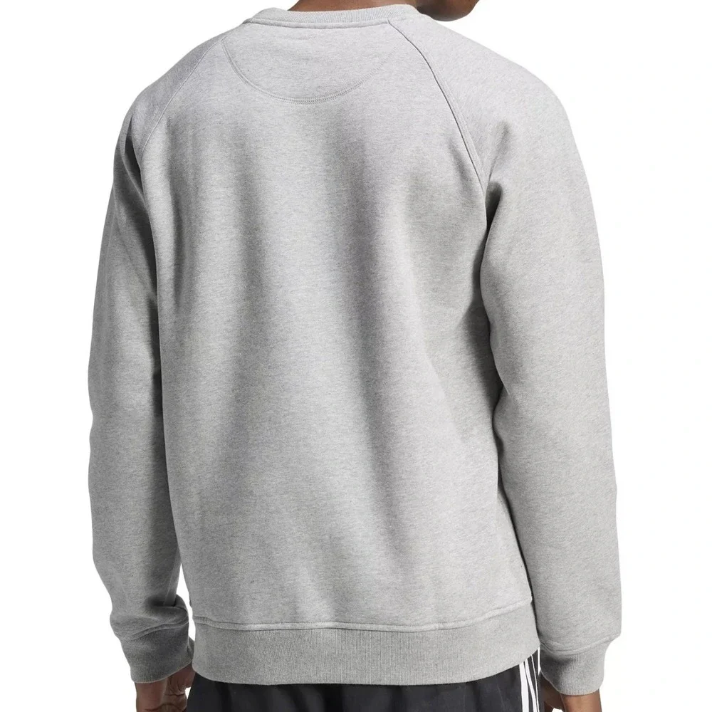 adidas Originals Men's Adicolor Essentials Trefoil Crewneck Sweatshirt Grey XS